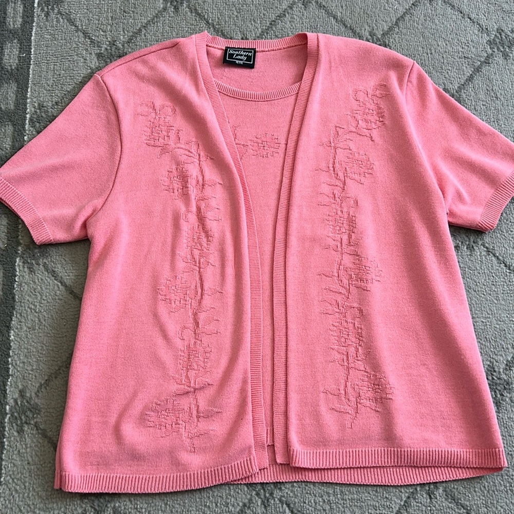 Southern lady faux sweater set